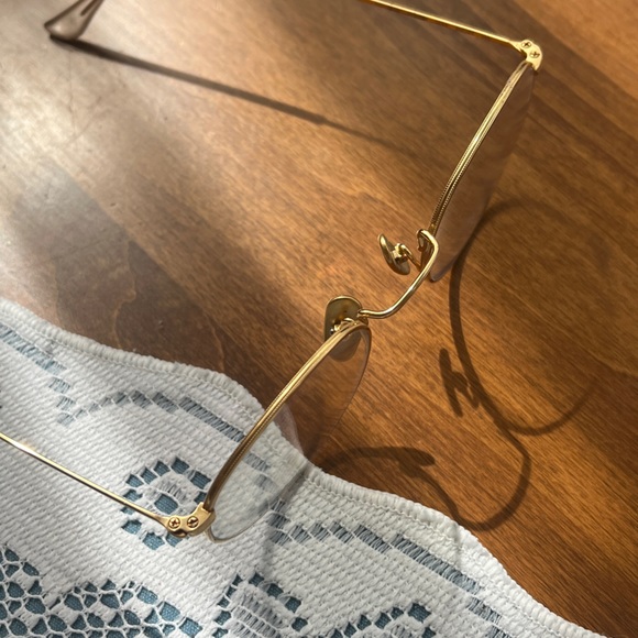 Ray-Ban Round Gold Titanium Glasses frames main image 8